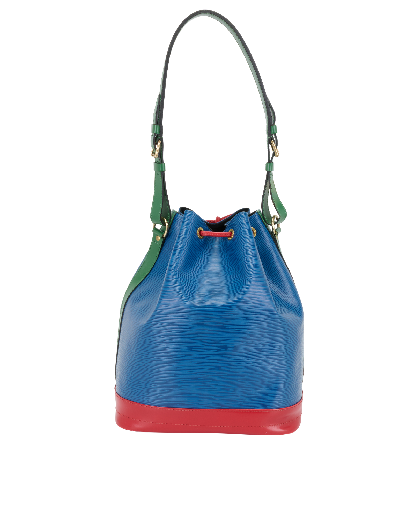 Noe Bucket Bag, &pound;595, Handbags, Blue, Leather, Back view